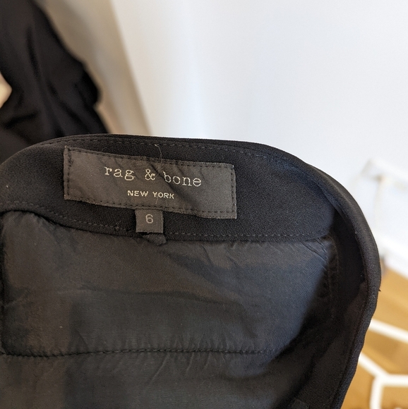 Rag and Bone black trousers pants with copper trim 6 - Picture 2 of 3
